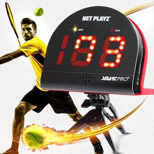 Tennis Gfits Trainingsgeräte & Ausrüstung – Radarpistolen Geschwindigkeitssensoren (freihändig) – Servieren, Schläger & Ballgeschwindigkeit für Tennisspieler von TGU