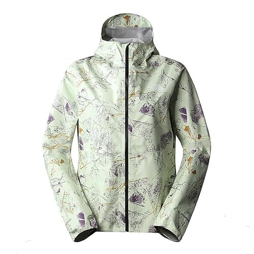 THE NORTH FACE Damen Higher Run Jacke, Lime Cream Valley Floor Print, XS von THE NORTH FACE
