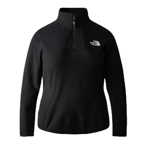 The North Face NF0A856U4H01 Women’s Plus 100 Glacier 1/4 Zip - Eu Sweatshirt Damen TNF Black-NPF Größe 1X von The North Face