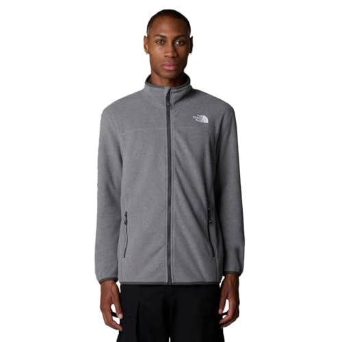 THE NORTH FACE NF0A855X4HJ M 100 Glacier Full Zip - EU Sweatshirt Herren TNF Medium Grey Heather Größe S von THE NORTH FACE
