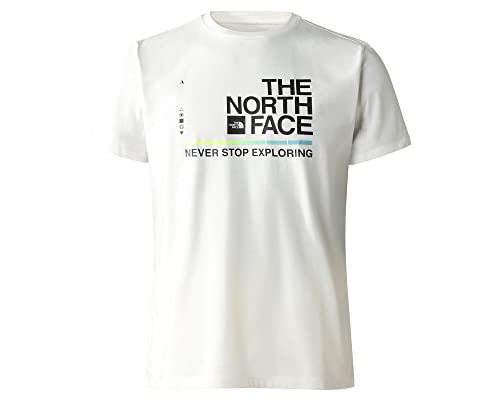 THE NORTH FACE Herren Foundation Graphic T-Shirt, Gardenia White-TNF Black, XL von THE NORTH FACE
