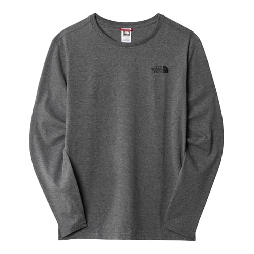 THE NORTH FACE Herren Tee M L/S Easy Tee TNFMEDIUMGRYHTR, Grey, L, NF0A2TX1DYY von THE NORTH FACE