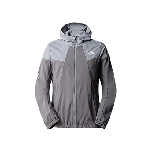 THE NORTH FACE Ma Wind Track Jacke Smoked Pearl/Monument Grey XS von THE NORTH FACE