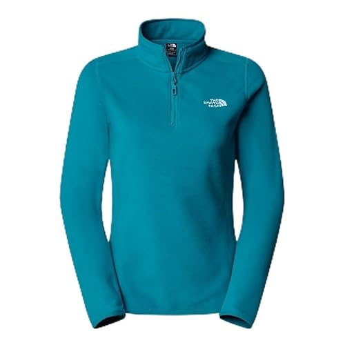 THE NORTH FACE NF0A855M6GO W 100 Glacier 1/4 Zip - EU Sweatshirt Damen Deep Teal Größe XS von THE NORTH FACE
