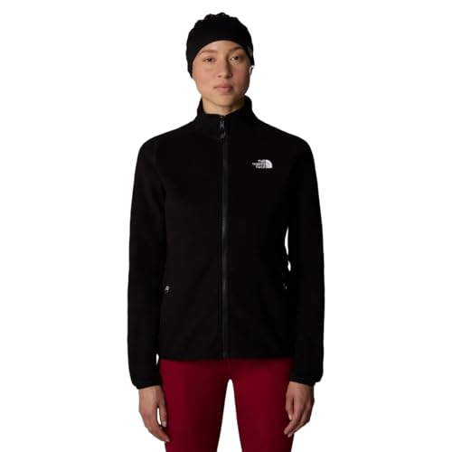 The North Face Damen 100 Glacier Fz Fleecejacke, Tnf Black/Npf, L von The North Face