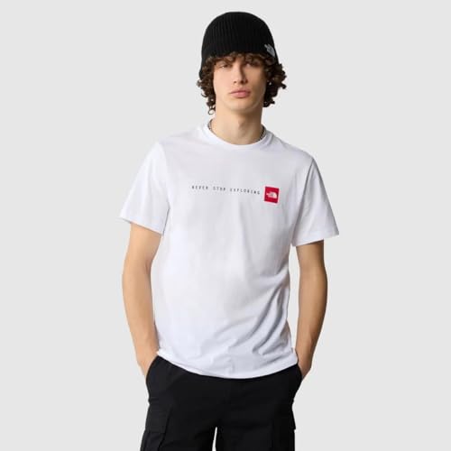 THE NORTH FACE NF0A87NSFN4 M S/S Never Stop Exploring Tee T-Shirt Herren TNF White Größe XS von THE NORTH FACE