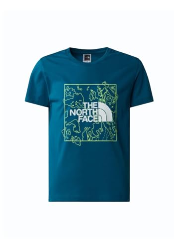 THE NORTH FACE New Graphic T-Shirt Blue Moss/Lemon Yellow 140 von THE NORTH FACE
