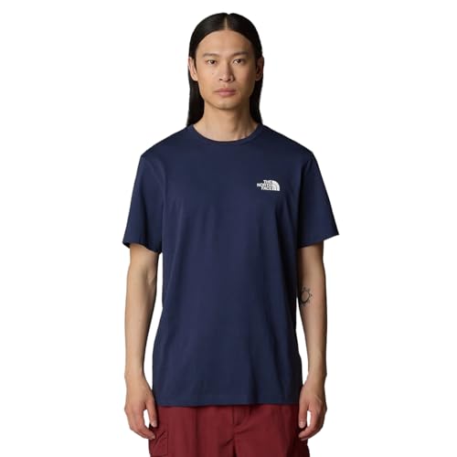 THE NORTH FACE NF0A87NG8K2 M S/S Simple Dome Tee T-Shirt Herren Summit Navy Größe L von THE NORTH FACE