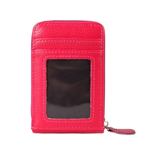 PU Leder Frische Casual Münze Brieftasche Weiche Oberfläche Cartoon Männer Frauen Kredit Passport Karte Tasche (Color : Red) von THEPOS