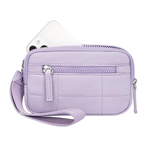 Kompakte Keychain Armbandasche Mit Reißverschlusskartenschlitzen Und Münz Frauen Reise Brieftasche Mit Verstellbarem Gurt Gurt Armband Clutch Clutch von THINCAN