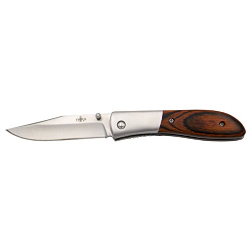 THIRD Messer H0816W, Holzgriff, rostfreie Klinge 420 von 8,6 cm. von THIRD