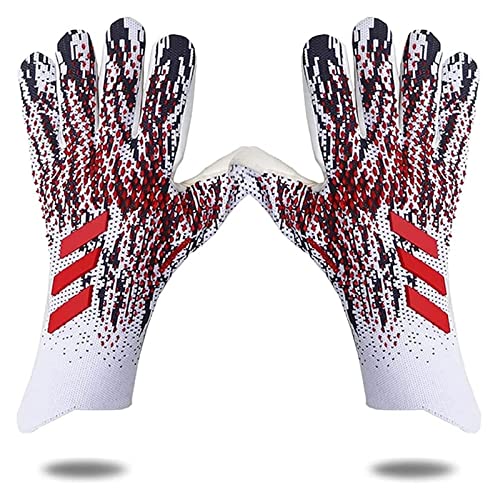 Torwarthandschuhe Fussballhandschuhe Torwarthandschuhe Fußballhandschuhe, Fußballtorwarthandschuhe for Erwachsene, professionelle Torwarthandschuhe, verdicktes Latex, rutschfeste Torwarthandschuhe for von THONGLEI