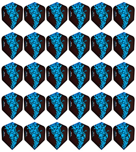 THOR-DARTS F2-Exclusiv-Line: Dartflights blau, Standardform B schmal/No.6, 150 Micron extra Strong (10 Set (30 Stück), Blau) von THOR-DARTS