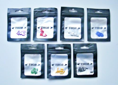 THOR-DARTS T-Protect-1 Aluminium Dart Flight Protector in 7 Farben Flight Protector Silber, Flightsaver Gold, Flightschutz grün, Flightprotektoren schwarz (Lila) von THOR-DARTS