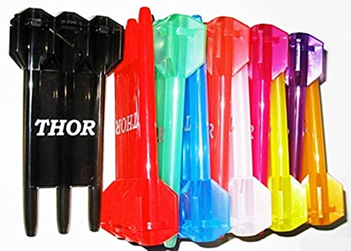 THOR-DARTS TD_C1 Exclusiv-Line C1 Dart-Case lila / violett, Hard-Wallet für 3 Darts,,Kunststoff Dart Tasche Tasche in 10 Farben erhältlich, Purple, transluzent von THOR-DARTS
