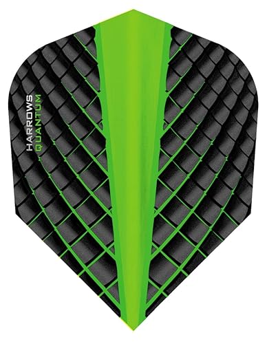 THOR-SPORTS Harrows Quantum Flights Slim/Pear/Kite/Standard in diversen Farben (Standard 1 Set, Grün) von THOR-SPORTS