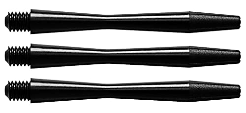 THOR-SPORTS Harrows Speedline Schäfte schwarz Weiss Short medium (1 Set (3 Schäfte), schwarz medium) von THOR-SPORTS