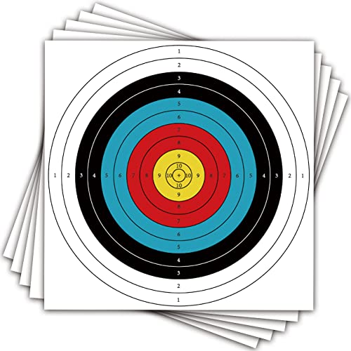 THREE ARCHERS 20 Blatte 60cm Bogenschießen Zielscheiben Auflagen 10 Ring Scheibenauflagen 60cm x 60cm Zielpapier für Jagd & Schießen… von THREE ARCHERS