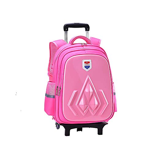 Robuste Universal-Rollen-Trolley-Reisetasche,2 Räder Trolley-Tasche,Jungen- und Mädchen-Schultasche auf Rädern,großes Fassungsvermögen,Reise-Rucksack mit Rädern,verstellbare Stange,frei beweglich von TIANHEY