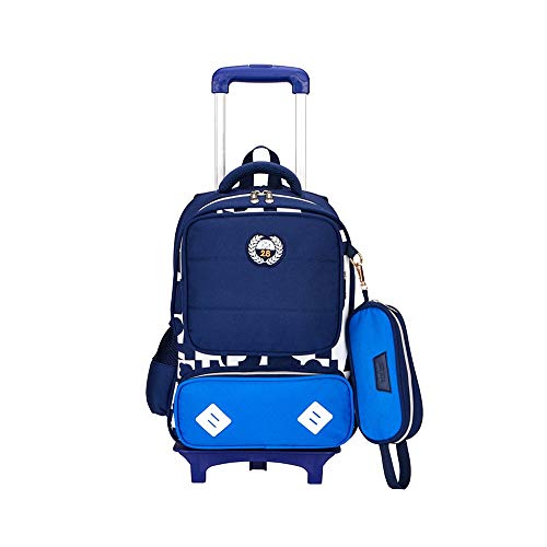 TIANHEY Robuste Universal-Trolley-Reisetasche mit 6 Rädern, Trolley, Schulranzen, Studentenrucksack mit doppeltem Verwendungszweck, große Kapazität, Treppensteigen, Taschen mit Rollen, leicht von TIANHEY