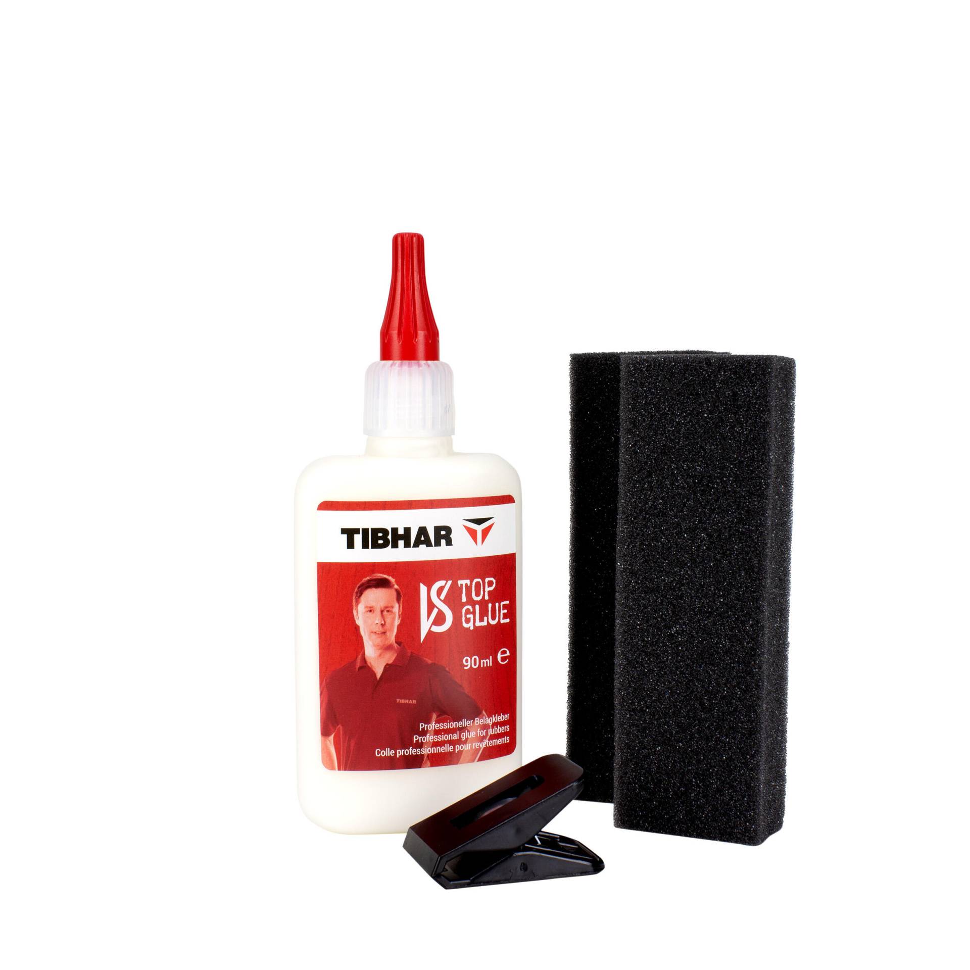 Tischtennis Kleber für Beläge und Holz - Tibhar 90 ml + 16 Applikatoren von TIBHAR