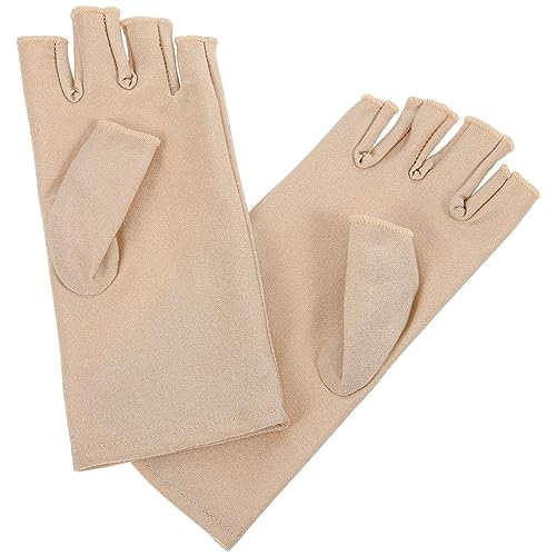 TINEASUR 1 Paar Outdoor Sonnenschutzhandschuhe Bequeme Damenhandschuhe Fahrhandschuhe Damenhandschuhe Fingerlose Handschuhe Für Damen UV Blockierende Handschuhe Weibliche von TINEASUR