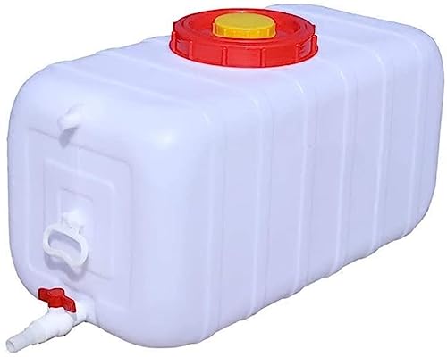 TINGMIAN Home Outdoor Eimer Wassertank Kunststoff Wasserbehälter Mit Großer Kapazität Tragbarer Bpa-freier Wasserspeichereimer Für Den Außenbereich Mit Wasserhahn (Size : 100l) von TINGMIAN