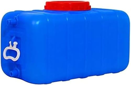 TINGMIAN Wasserspeicher Verdickter Rechteckiger Kunststoffeimer Wasserspeicher Haushalts-Kunststoffeimer Lebensmittelqualität Camping-Wasserbehälter (Color : Blue, Size : 100L) von TINGMIAN