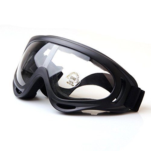 TININNA Winddicht Snowmobile Gletscherbrille Fahrrad Skibrille Schutzbrille Sportbrille Transparent EINWEG Verpackung von TININNA