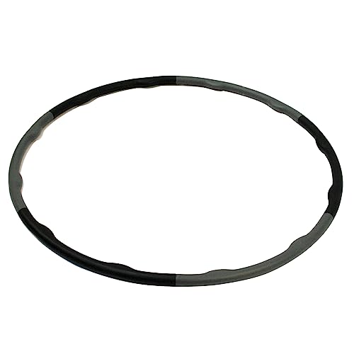 TITAN LIFE Unisex – Erwachsene Hula Hoop. 1,5 kg, Black/Grey, one Size von TITAN LIFE