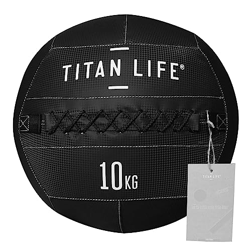 TITAN LIFE Unisex – Erwachsene PRO Wall Ball 10kg, Black, one Size von TITAN LIFE