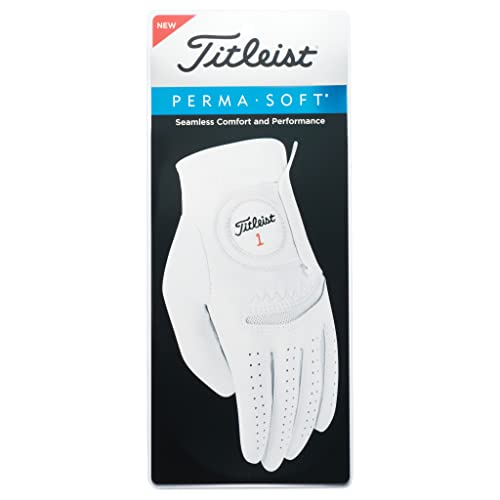 TITLEIST Perma weiche Herren-Handschuhe, Weiß – Linke Hand/L von Titleist