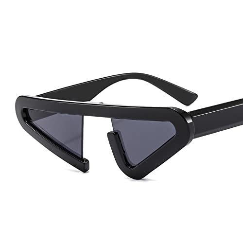 TIYETA Dreiecks-Sonnenbrille Brille Schmetterling Sonnenbrille Katzenauge Sonnenbrille Für Frauen Männer Niedlich Mode UV400 Sonnenbrillen,Schwarz,148mm von TIYETA