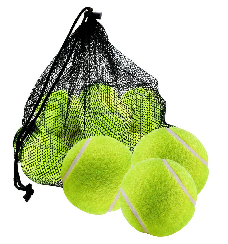 Sportyfits® Tennisball 9x Tennisbälle gelb inkl. Mesh Tragetasche - Training und Wettkampf (9er Set, 9x Tennisball) von Sportyfits®