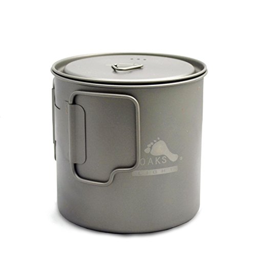 TOAKS Titanium Camping Pot Cup(375ml, 450ml, 550ml, 650ml, 750ml, 800ml, 900ml) (650ml[POT-650-L]) von TOAKS