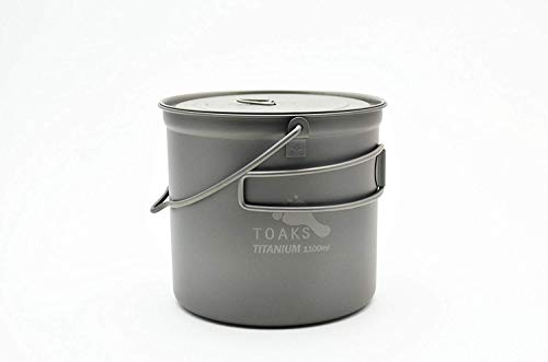 TOAKS Titanium Pot with Bail Handle, 1100 ml von TOAKS