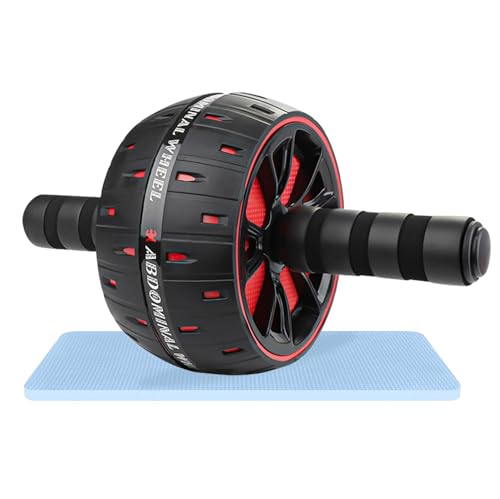 TOATELU Bauchroller Bauchtrainer ab Roller: Bauchroller für drei Trainingsstufen, Bauchmuskeltrainer Ab Wheel Set mit Knieschutz, Abroller Bauchmuskel Roller für Männer/Frauen,Bauchmuskeltraining von TOATELU