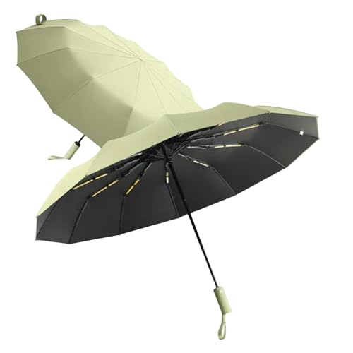 TOAWEM Regenschirm 24-Bone-Regenschirm-Männer Starker Und Langlebiger Windresistenter Regenschirm Anti-Uv-Sonnenschutzschirm Regenschirm-M- Grün von TOAWEM