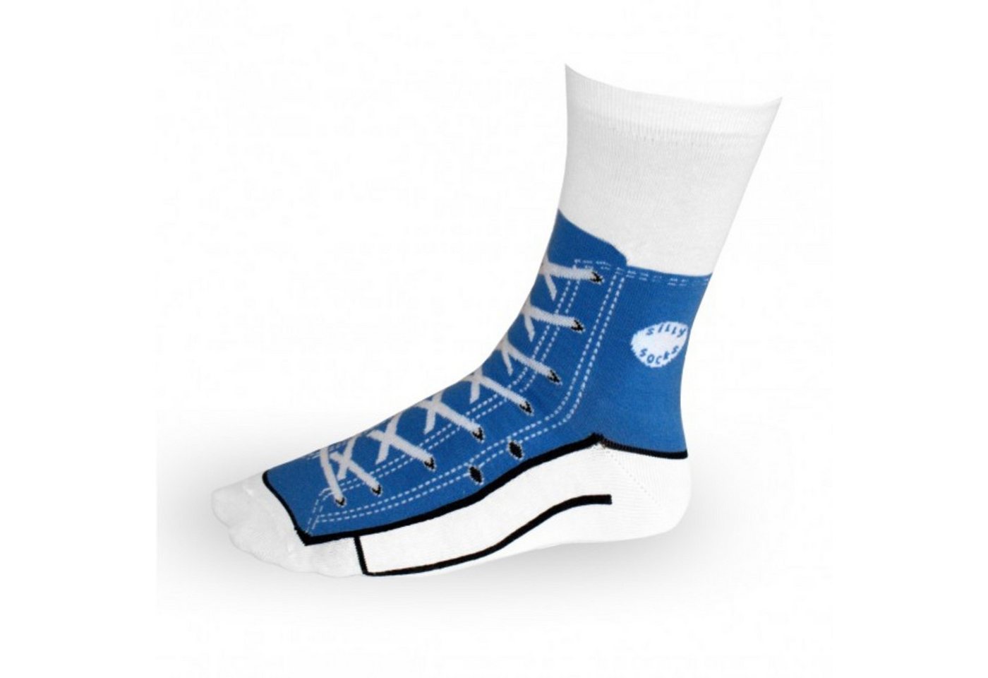 TOBAR Freizeitsocken Sneaker Socken blau - Silly Socks Sneakers Turnschuhe von TOBAR