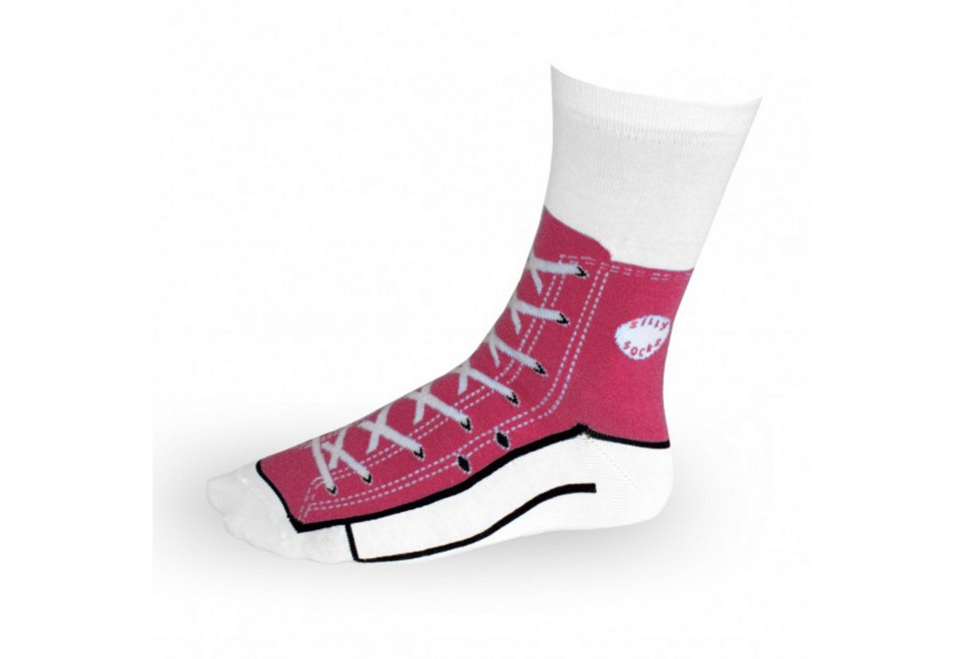 TOBAR Freizeitsocken Sneaker Socken pink - Silly Socks Sneakers Turnschuhe von TOBAR