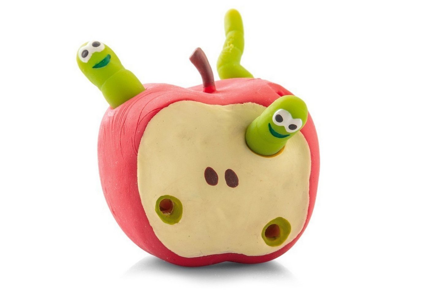 TOBAR Spielball Apfel mit Würmern Stressball von TOBAR