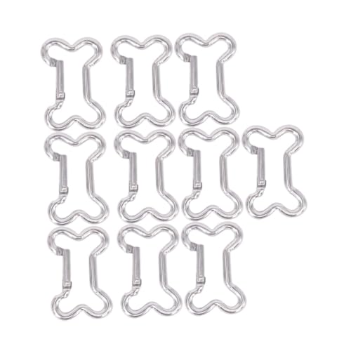 TOBBOMEY 10 Stück Aluminiumlegierung Outdoor Karabiner Multifunktionale Sicherheits Buckles Leicht Robust Für Klettern Wandern Schlüsselanhänger Zubehör Zufällige Farbe Zufällige Farbe von TOBBOMEY