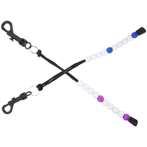 TOBBOMEY 2 Stück Teiliges Golfzubehör Schlagzähler mit Perlen Tragbarer Golf Score Counter Präziser Stroke Counter mit Schnalle Leichtes Golfzubehör für Outdoor Golfer Geschenkset Weiß TOBBOMEY 2 Stück Teiliges Golfzubehör Schlagzähler mit Perlen Tragbarer Golf Score Counter Präziser Stroke Counter mit Schnalle Leichtes Golfzubehör für Outdoor Golfer Geschenkset Weiß von TOBBOMEY