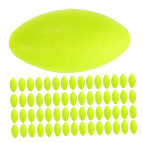 TOBBOMEY 200 Stück Foam Fishing Floats Shape Hochsichtbar Robust Für Outdoor Angelsport Mit Geringem Wasserwiderstand Leicht Beobachtbar Schwimmende Perlen Zubehör von TOBBOMEY
