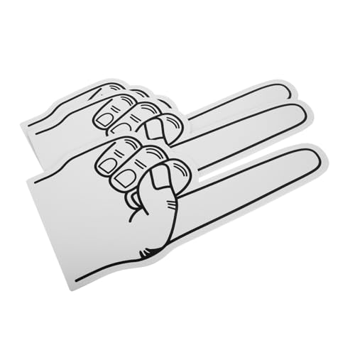 TOBBOMEY 3 Stück Teiliges Riesige Eva Schaumstoff Hand Cheerleading Fingerhandschuhe Nummer Leichter Universeller Sitz für Erwachsene Strapazierfähige Fan Requisiten für von TOBBOMEY