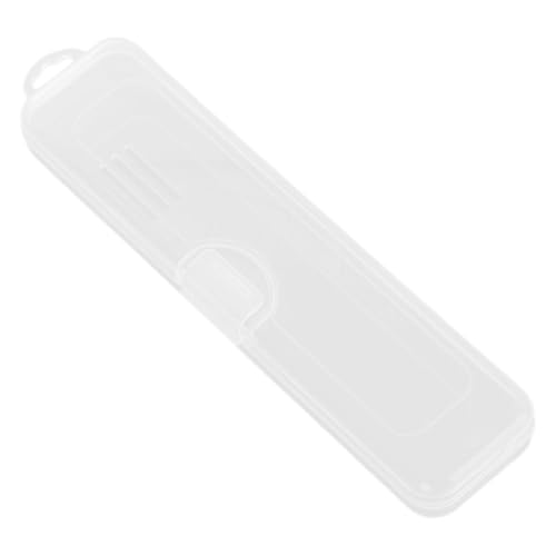 TOBBOMEY Transparente Zahnbürstenbox Reise Wiederverwendbarer Kunststoffhalter Leichter Tragbarer Zahnbürstenbehälter für Outdoor Camping Geschäftsreisen Staubdicht und Hygienisch von TOBBOMEY