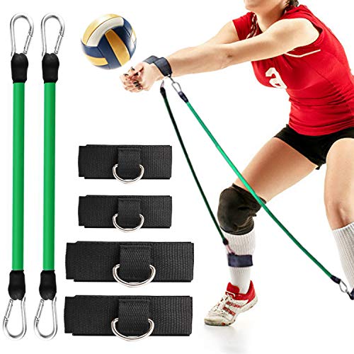 TOBWOLF Volleyball Training Pass Rite Aid Resistance Band, Elastic Pull Rope Exercise Resistance Bands, Volleyball Jump Bounce Drills Rope Agility Training Prevent Excessive Upward Arm Movement von TOBWOLF