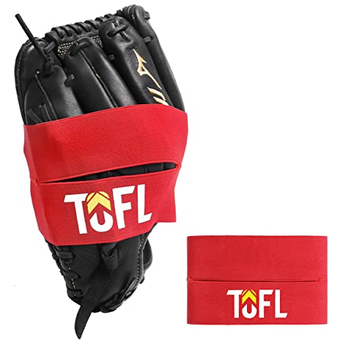 TOFL Baseball- und Softball-Handschuhbandage, Handschuh und former elastischer Ball-Handschuh, Taschenmacher und Keeper, Rot von TOFL