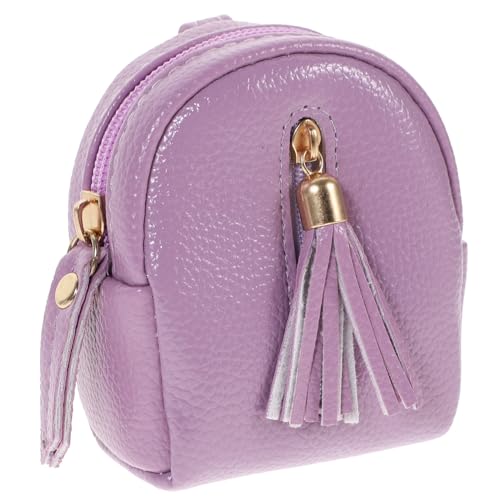TOGEVAL 1 Stück Schlüssel Reißverschlusstasche Tragbare Münztasche Tragbarer Mini Rucksack Bezaubernde Handtasche Münzgeldbörse Praktische Kleingeldtasche Hübsche Clutch Tasche von TOGEVAL