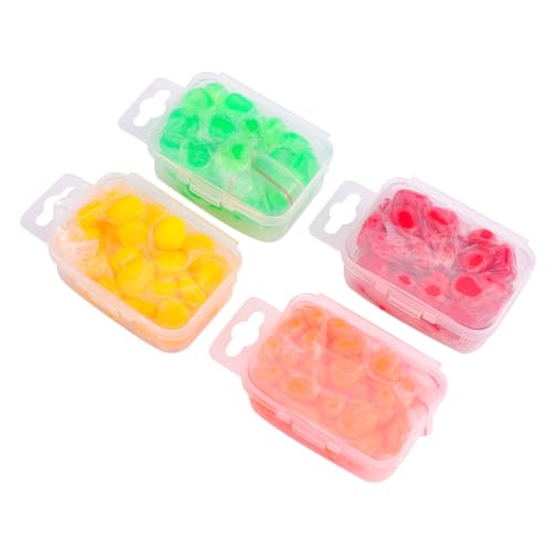 TOGEVAL 200 Stück Künstliche Köder Simulation Maisköder Schwimmend Bionisch Weichköder Grün Gelb Rot Orange Wiederverwendbar PVC Material Für Süßwasser Angeln Flüsse Seen Meer von TOGEVAL